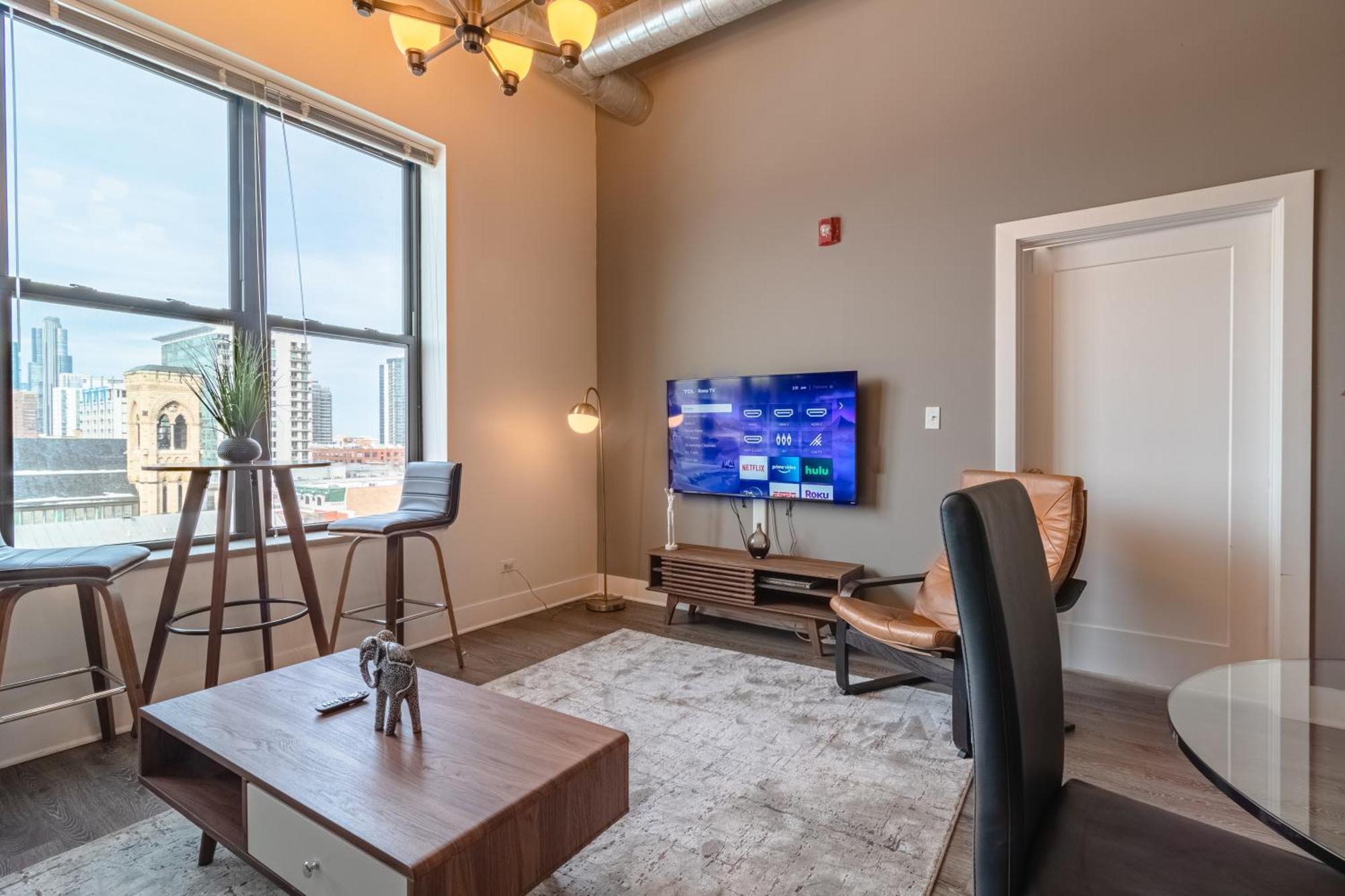 Modern 2Br Loft With Amazing City Skyline View And Optional Parking For 8 Guests Near Mccormick Place And Soldier Field شيكاغو المظهر الخارجي الصورة