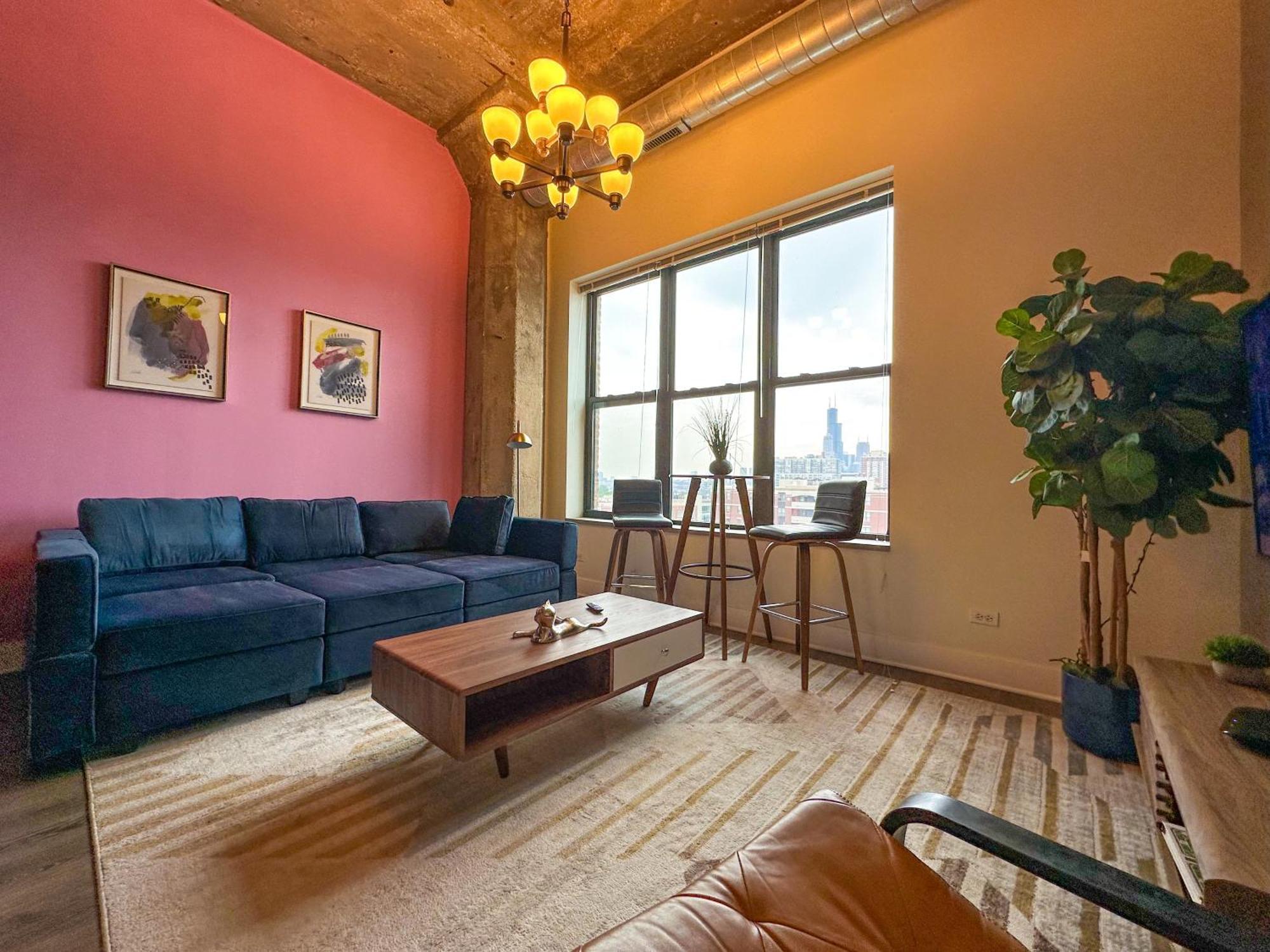 Modern 2Br Loft With Amazing City Skyline View And Optional Parking For 8 Guests Near Mccormick Place And Soldier Field شيكاغو المظهر الخارجي الصورة