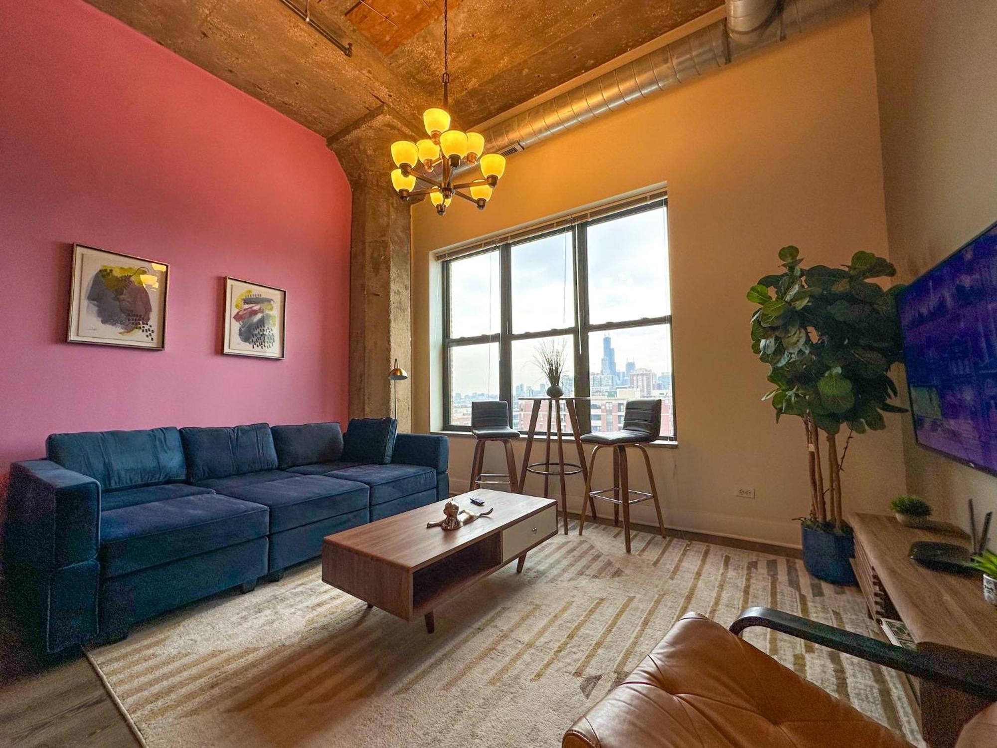 Modern 2Br Loft With Amazing City Skyline View And Optional Parking For 8 Guests Near Mccormick Place And Soldier Field شيكاغو المظهر الخارجي الصورة